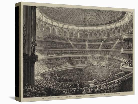 The State Concert at the Royal Albert Hall, General Effect of the Lime-Light-null-Stretched Canvas