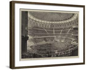 The State Concert at the Royal Albert Hall, General Effect of the Lime-Light-null-Framed Giclee Print