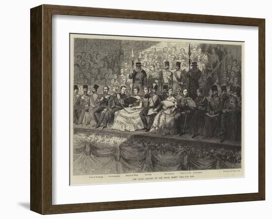 The State Concert at the Royal Albert Hall, the Dais-Adrien Emmanuel Marie-Framed Giclee Print