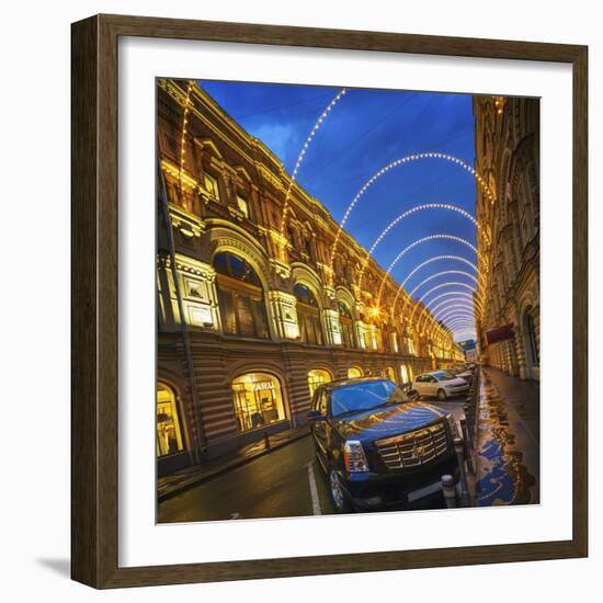 The State Department Store, Gum, at Dusk-Jon Hicks-Framed Photographic Print