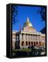 The State House, Boston, Massachusetts, New England, USA-Roy Rainford-Framed Stretched Canvas