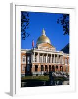 The State House, Boston, Massachusetts, New England, USA-Roy Rainford-Framed Photographic Print