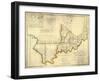 The State of Indiana, c.1817-W^ Shelton-Framed Art Print