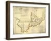 The State of Indiana, c.1817-W^ Shelton-Framed Art Print