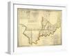 The State of Indiana, c.1817-W^ Shelton-Framed Art Print