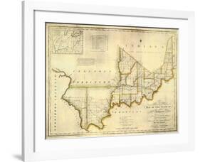 The State of Indiana, c.1817-W^ Shelton-Framed Art Print