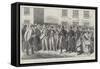 The State of Ireland, Armed Peasants Guarding the House of Father Stephens at Falcarragh, Donegal-null-Framed Stretched Canvas