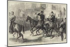 The State of Ireland, Earl Spencer, the Lord Lieutenant, Leaving Dublin Castle with His Escort-null-Mounted Giclee Print