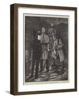 The State of Ireland, Police Patrol Challenging a Suspected Person-Aloysius O'Kelly-Framed Giclee Print