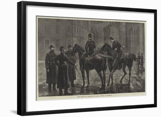 The State of Ireland, Police Patrol in Dublin-null-Framed Giclee Print