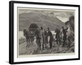 The State of Ireland, Posting the Government Proclamation in Connemara-null-Framed Giclee Print