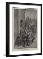 The State of Ireland, Scene Outside the Courthouse, Galway-Richard Caton Woodville II-Framed Giclee Print