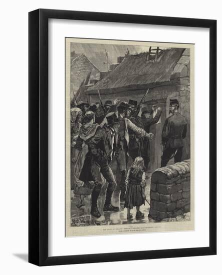 The State of Ireland, Serving a Process Near Headford, Galway-Richard Caton Woodville II-Framed Giclee Print