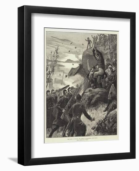 The State of Ireland, the Affray at Belmullet, County Mayo-William Heysham Overend-Framed Premium Giclee Print