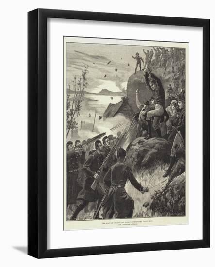 The State of Ireland, the Affray at Belmullet, County Mayo-William Heysham Overend-Framed Giclee Print