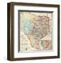 The State of Texas, c.1856-Jacob De Cordova-Framed Art Print