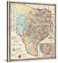 The State of Texas, c.1856-Jacob De Cordova-Stretched Canvas