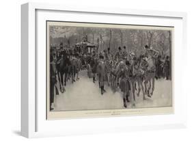 The State Opening of Parliament, the King's Carriage Passing Down the Mall-Frank Craig-Framed Giclee Print