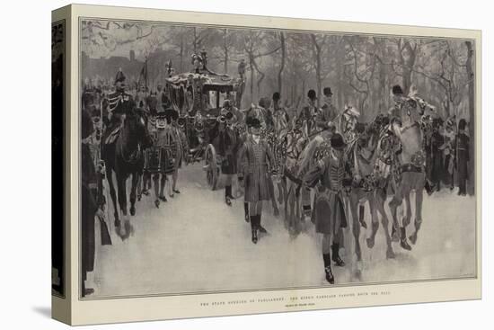 The State Opening of Parliament, the King's Carriage Passing Down the Mall-Frank Craig-Stretched Canvas