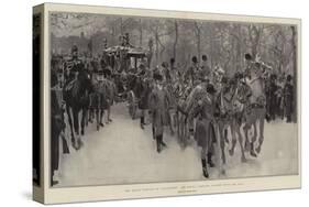 The State Opening of Parliament, the King's Carriage Passing Down the Mall-Frank Craig-Stretched Canvas