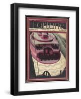 The Staten Island Passenger Ferry, New York-null-Framed Art Print