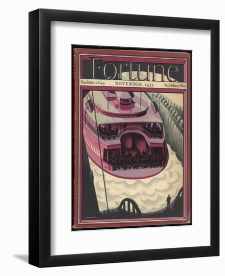 The Staten Island Passenger Ferry, New York-null-Framed Art Print