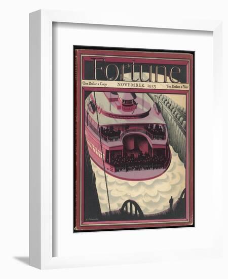 The Staten Island Passenger Ferry, New York-null-Framed Art Print