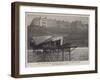 The Station of the Seashore Electric Railway after the Gale-null-Framed Giclee Print