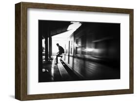 The Station: Rush Arrival-Sebastian Kisworo-Framed Photographic Print