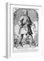 The Statue of a Great Man or the English Colossus, 1740-null-Framed Giclee Print