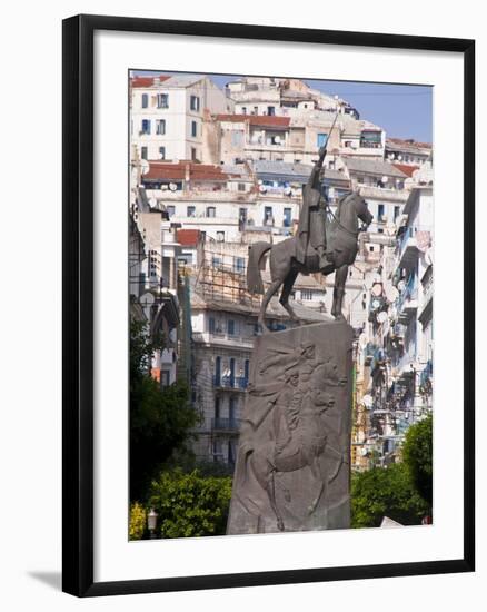 The Statue of Abdel Kader at Place Abdel Kader, Algiers, Algeria, North Africa, Africa-Michael Runkel-Framed Photographic Print