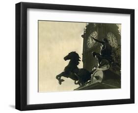 The Statue of Boadicea the Ancient Briton Queen Who Revolted Against the Romans, April 1931-null-Framed Photographic Print