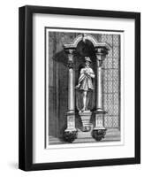 The Statue of Edward VI, from the Front of the Guildhall Chapel, City of London, 1886-William Griggs-Framed Premium Giclee Print