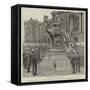 The Statue of General Gordon at the Brompton Barracks, Chatham-null-Framed Stretched Canvas