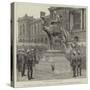 The Statue of General Gordon at the Brompton Barracks, Chatham-null-Stretched Canvas