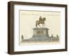 The Statue of Joseph II in Front of the Emperor's Castle in Vienna-null-Framed Giclee Print