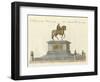 The Statue of Joseph II in Front of the Emperor's Castle in Vienna-null-Framed Giclee Print