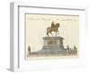The Statue of Joseph II in Front of the Emperor's Castle in Vienna-null-Framed Giclee Print