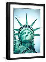 The Statue of Liberty at New York City-Curioso Travel Photography-Framed Photographic Print