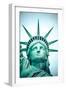 The Statue of Liberty at New York City-Curioso Travel Photography-Framed Photographic Print