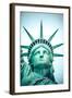 The Statue of Liberty at New York City-Curioso Travel Photography-Framed Photographic Print