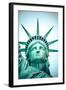 The Statue of Liberty at New York City-Curioso Travel Photography-Framed Photographic Print