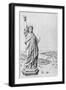 The Statue of Liberty, New York, C.1885 (Engraving) (B/W Photo)-American-Framed Giclee Print