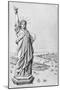 The Statue of Liberty, New York, C.1885 (Engraving) (B/W Photo)-American-Mounted Giclee Print