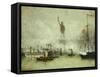 The Statue of Liberty-Francis Hopkinson Smith-Framed Stretched Canvas