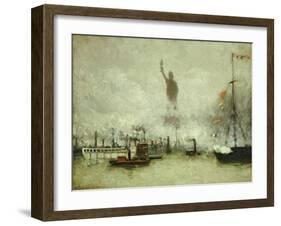 The Statue of Liberty-Francis Hopkinson Smith-Framed Giclee Print