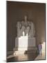 The Statue of Lincoln in the Lincoln Memorial Being Admired by a Young Girl, Washington D.C., USA-Mark Chivers-Mounted Photographic Print