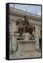 The Statue of Marcus Aurelius in the Piazza Del Campidoglio-null-Framed Stretched Canvas