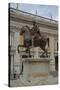 The Statue of Marcus Aurelius in the Piazza Del Campidoglio-null-Stretched Canvas