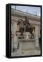 The Statue of Marcus Aurelius in the Piazza Del Campidoglio-null-Framed Stretched Canvas